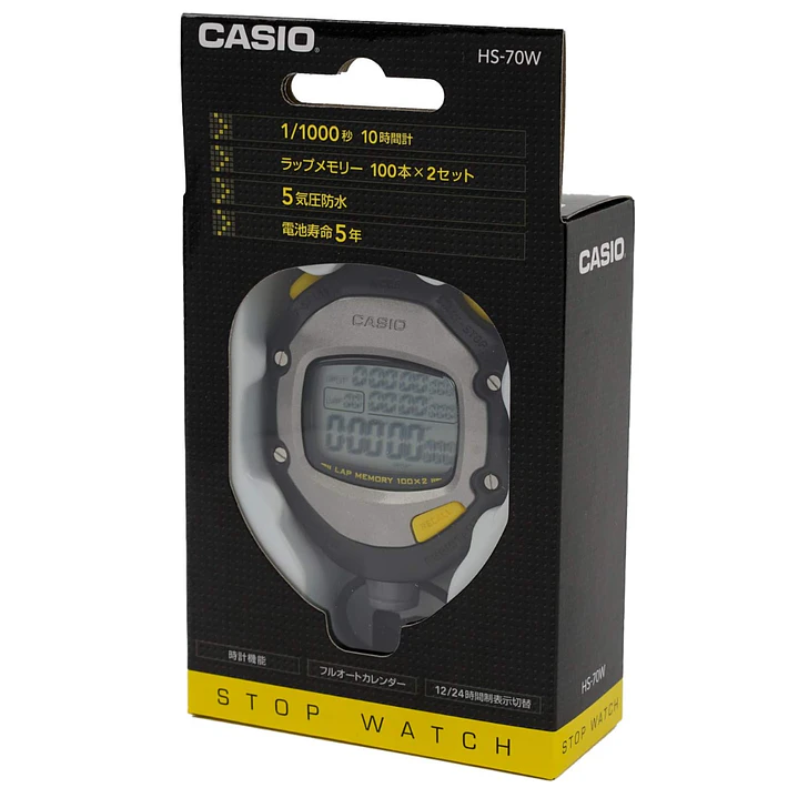 Cronómetro Casio Multifunción HS-70W-1 4