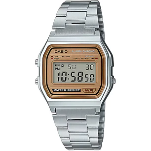 Reloj Casio Vintage Unisex Plateado A-158WEA-9