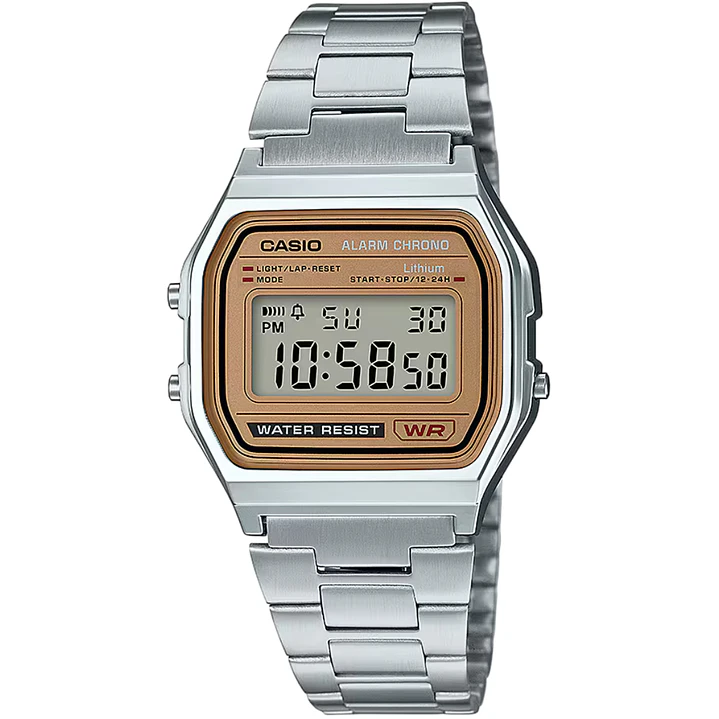 Reloj Casio Vintage Unisex Plateado A-158WEA-9 1