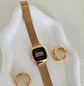 Casio Mini Vintage LA-670WGA-1  + correa milanese acero inoxidable  - Miniatura 6