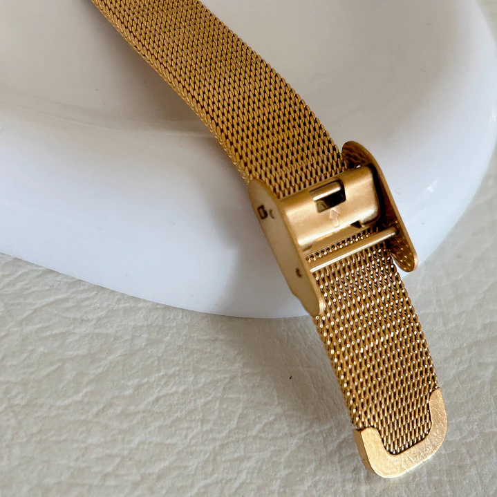 Casio Mini Vintage LA-670WGA-9  + correa milanese acero inoxidable  5