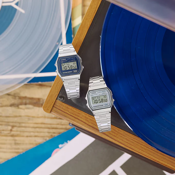 Reloj Casio Vintage Unisex Plateado A-158WEA-7 3