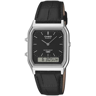 Reloj Casio Vintage Unisex Correa Cuero AQ-230EL-1A