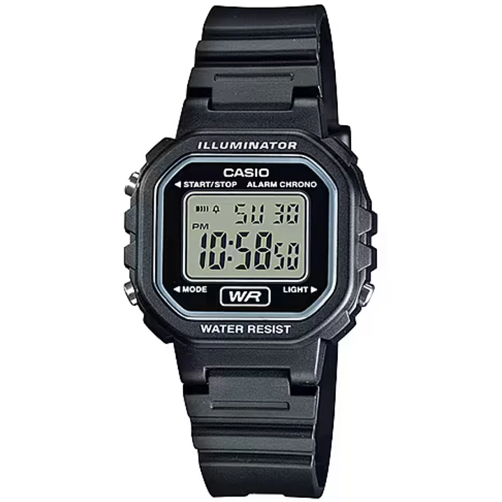 Reloj Casio Mini Mujer Resina Negro LA-20WH-1A 1