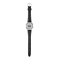 Reloj Casio Vintage Plateado Correa Cuero Negro LA-680WEL-1 - Miniatura 3