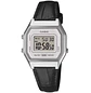 Reloj Casio Vintage Plateado Correa Cuero Negro LA-680WEL-1 - Miniatura 1