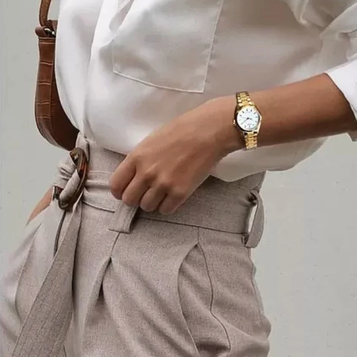 Reloj Mini Casio Vintage Análogo Mujer Dorado LTP-1274G-7A 2