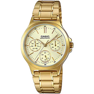 Reloj Casio Mujer Análogo Acero Dorado LTP-V300G-9A