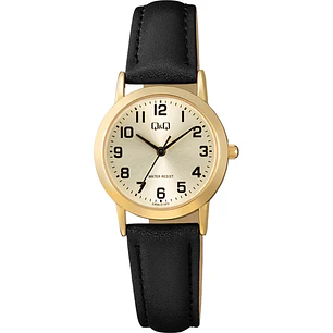Reloj Q&Q Mujer Análogo Dorado Negro C40A-011PY