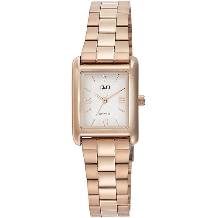 Reloj Q&Q Mini Tank Mujer Análogo Rosé C69A-007PY 2