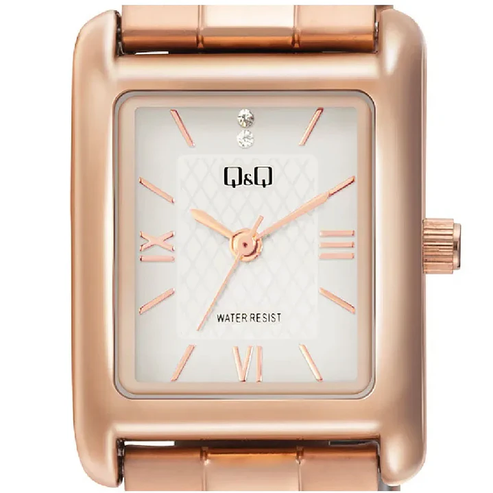 Reloj Q&Q Mini Tank Mujer Análogo Rosé C69A-007PY 3