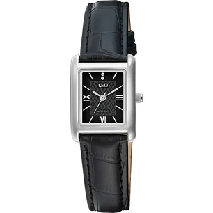 Reloj Q&Q Mini Tank Mujer Análogo Negro C69A-011PY
