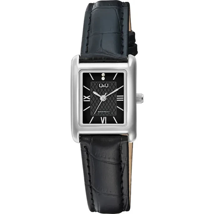 Reloj Q&Q Mini Tank Mujer Análogo Negro C69A-011PY 1