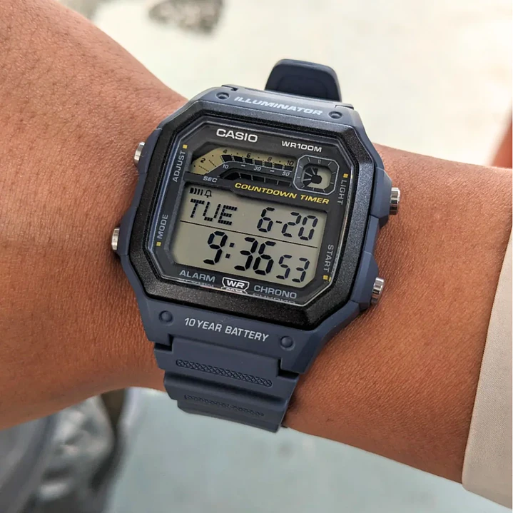 Reloj Casio Vintage Countdown Timer WS-1600H-2AV 2