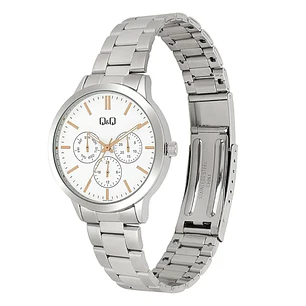 Reloj Q&Q Mujer Análogo Plateado A04A-001PY