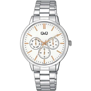 Reloj Q&Q Mujer Análogo Plateado A04A-001PY
