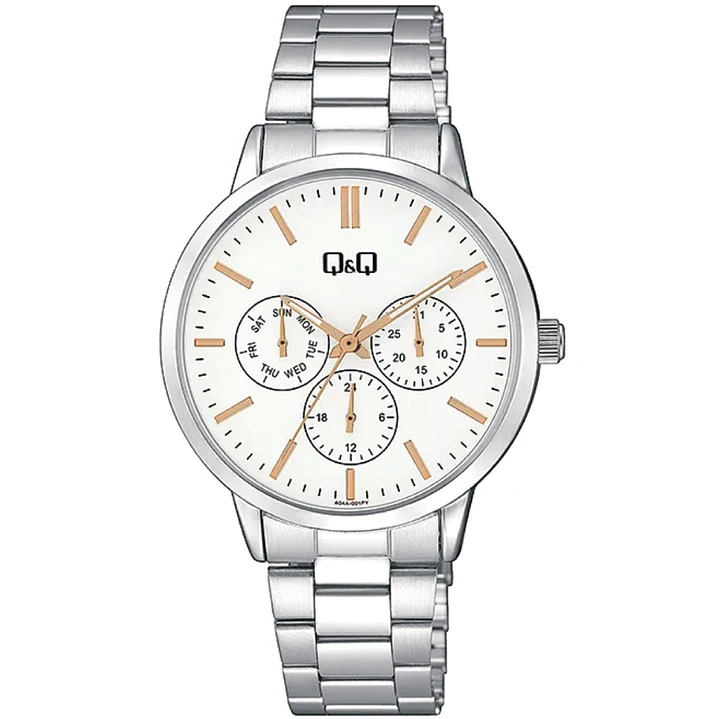 Reloj Q&Q Mujer Análogo Plateado A04A-001PY 1