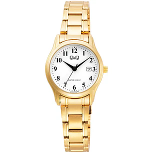Reloj Q&Q Mujer Análogo Dorado C28A-002PY