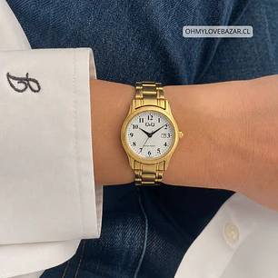 Reloj Q&Q Mujer Análogo Dorado C28A-002PY