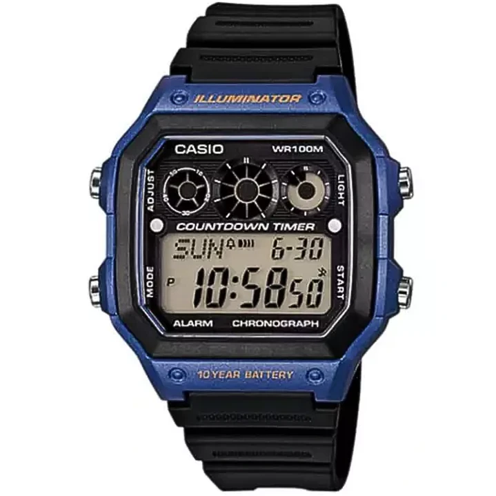 Reloj Casio Sport Hombre Resina Azul AE-1300WH-2AV 1
