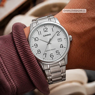 Reloj Casio Análogo Hombre Con Fecha MTP-V002D-7B