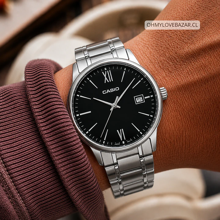 Reloj Casio Análogo Hombre Con Fecha MTP-V002D-1B3 1
