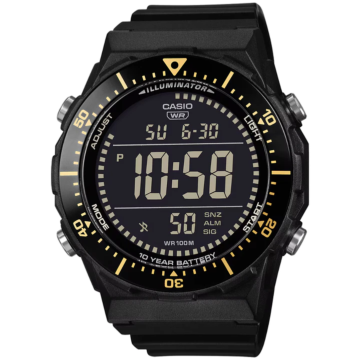 Reloj Casio Illuminator Bisel Giratorio Pantalla Negativa AE-1700H-1B 1