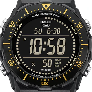 Reloj Casio Illuminator Bisel Giratorio Pantalla Negativa AE-1700H-1B