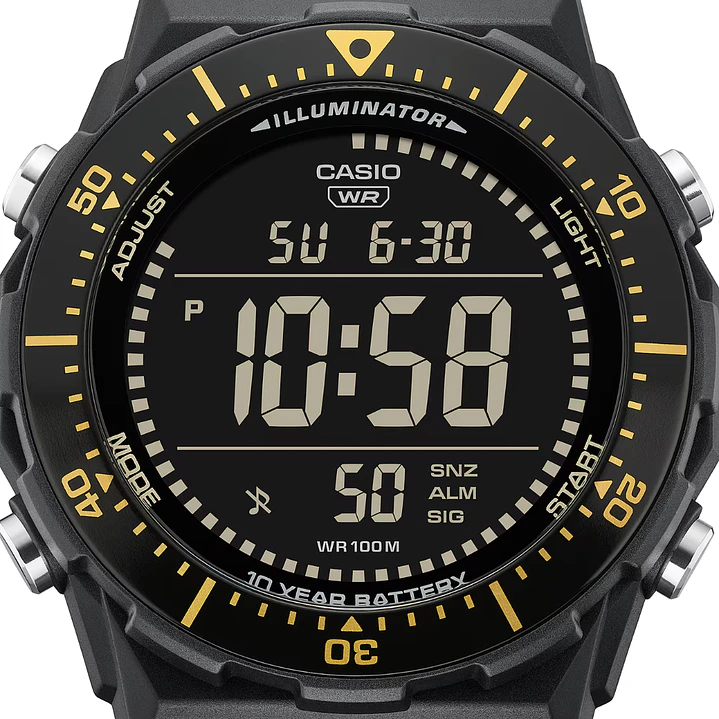 Reloj Casio Illuminator Bisel Giratorio Pantalla Negativa AE-1700H-1B 2