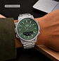 Reloj Casio World Time Caja de Acero Telememo AMW-880D-3A - Miniatura 2