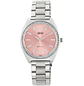 Reloj Q&Q Plateado Rosado Brillos Q91B-002PY - Miniatura 1