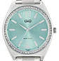 Reloj Q&Q Plateado Turquesa Brillos Q91B-003PY - Miniatura 2