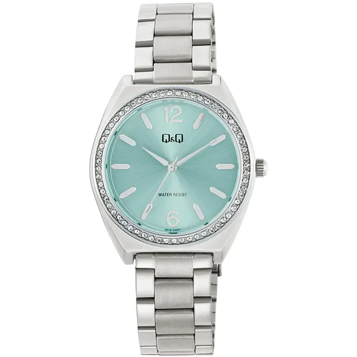 Reloj Q&Q Plateado Turquesa Brillos Q91B-003PY 1