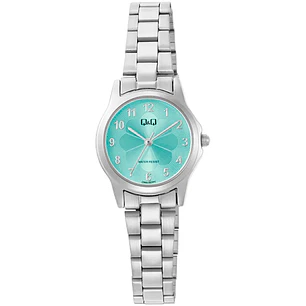Reloj Q&Q Mujer Plateado Turquesa C05A-021PY