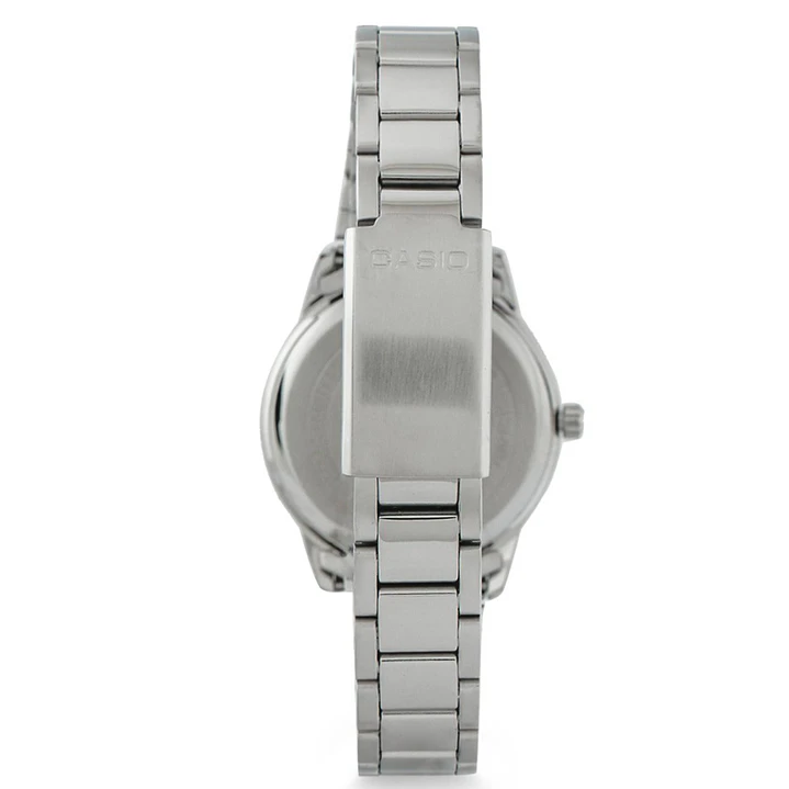 Reloj Casio Mujer Minimalista Plateado LTP-1303D-1A 4