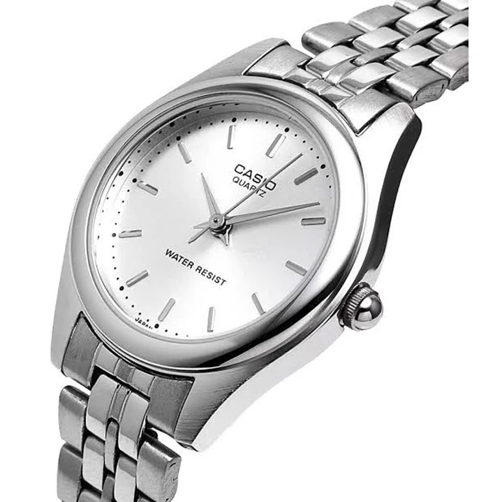 Reloj Casio Vintage Mini Mujer Plateado LTP-1129A-7A 4