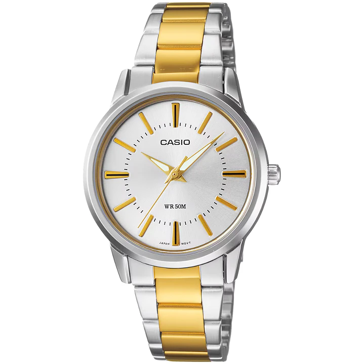 Reloj Casio Mujer Análogo Bicolor LTP-1303SG-7A 1