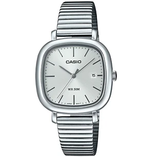 Reloj Casio Vintage Original Acero Plateado LTP-B166D-7AV
