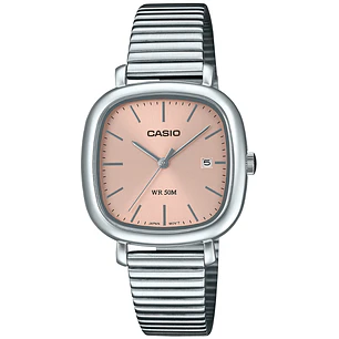 Reloj Casio Vintage Original Acero Plateado Rosado LTP-B166D-4AV