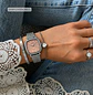 Reloj Casio Vintage Original Acero Plateado Rosado LTP-B166D-4AV - Miniatura 1