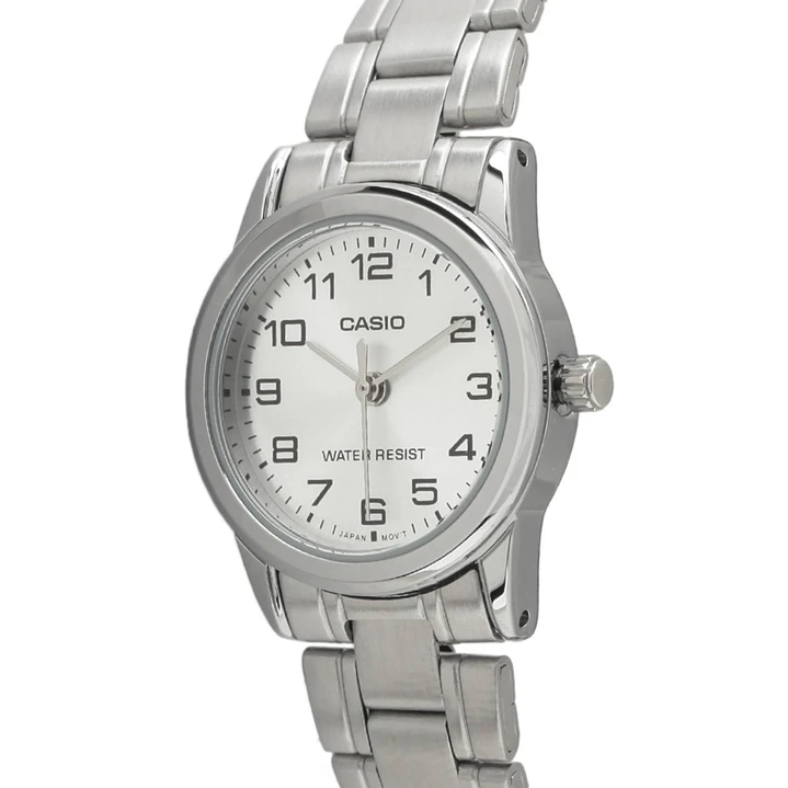 Reloj Casio Mini Vintage Plateado LTP-V001D-7B 4