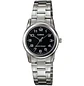 Reloj Casio Mini Vintage Plateado Negro LTP-V001D-1B - Miniatura 1