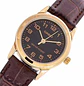 Reloj Casio Mini Dorado Cuero Café LTP-V001GL-1B - Miniatura 3