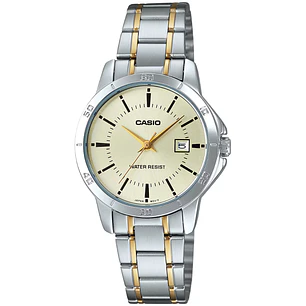 Reloj Casio Mediano Análogo Bicolor LTP-V004SG-9A
