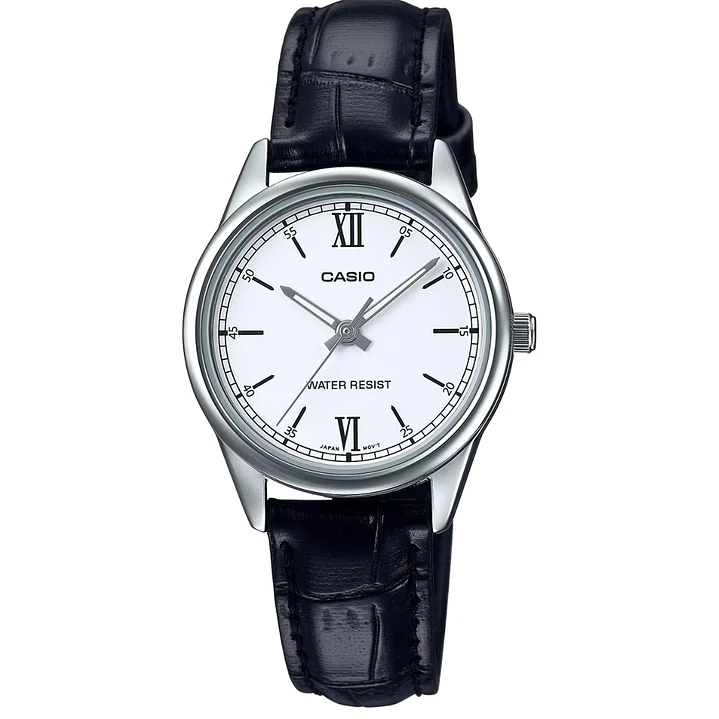 Reloj Casio Análogo Cuero Negro LTP-V005L-7B2 1