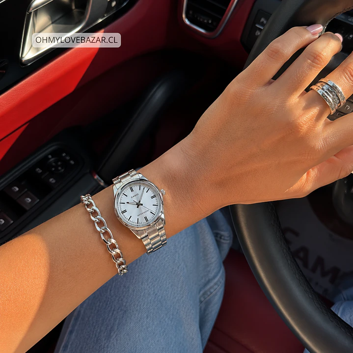 Reloj Casio Clásico Mujer Plateado LTP-V005D-7A 2