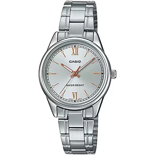 Reloj Casio Análogo Mujer Plateado LTP-V005D-7B2