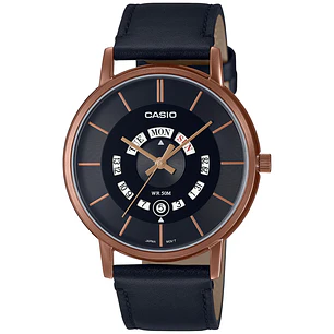 Reloj Casio Hombre con Calendario y Correa Cuero MTP-B135RL-1AV