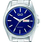 Reloj Q&Q Hombre Análogo Plateado Azul A05A-004PY    - Miniatura 3