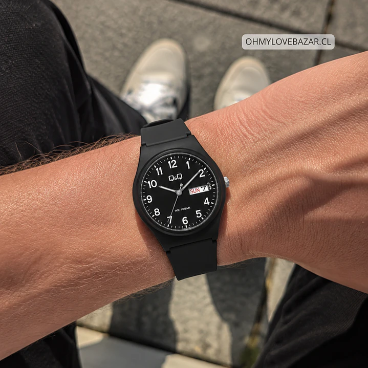 Reloj Q&Q Sport Hombre Análogo Negro A212J004Y  2